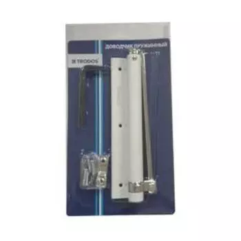 Доводчик дверной пружинный, TD-35, белый