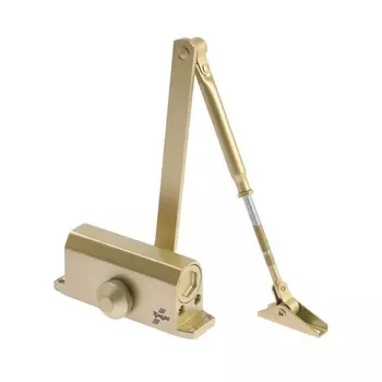 Доводчик дверной ТУНДРА d=40GP, до 40 кг, цвет золото