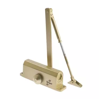 Доводчик дверной ТУНДРА d=80GP, до 80 кг, цвет золото