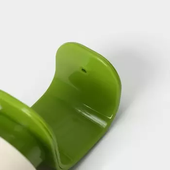 Дозатор для мыла Доляна, 350 мл, 1988 см, белый/зелёный