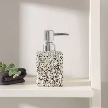 Дозатор для мыла Доляна «Гранит», 360 мл, белый