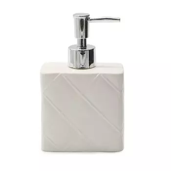 Дозатор для жидкого мыла ORION LD-1015WT, керамика, 375 мл, цвет белый