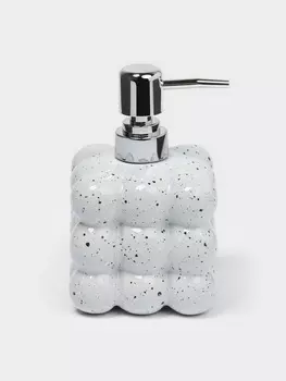 Дозатор для жидкого мыла SAVANNA «Квадрат», керамика, белый