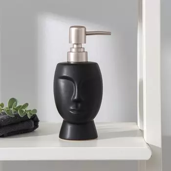 Дозатор для жидкого мыла SAVANNA «Вуду», 240 мл, чёрный