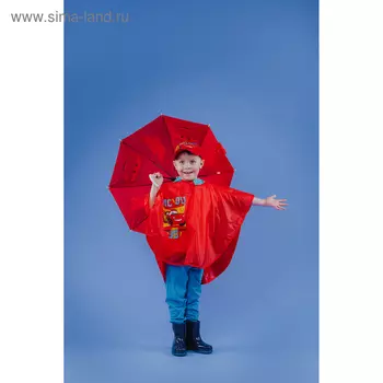Дождевик детский "95" Тачки, размер M