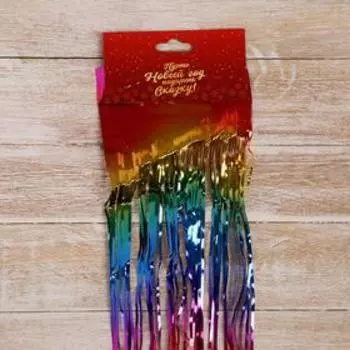 Дождик новогодний «Зимнее волшебство. Феерия», b - 9 см, L - 100 см, разноцветный