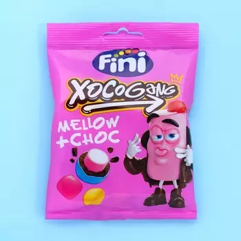 Драже с начинкой FINI "Xocogang" Суфле в шоколадной глазури 70 г