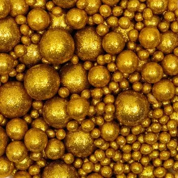 Посыпка кондитерская с мягким центром «Блеск», золото, 50 г