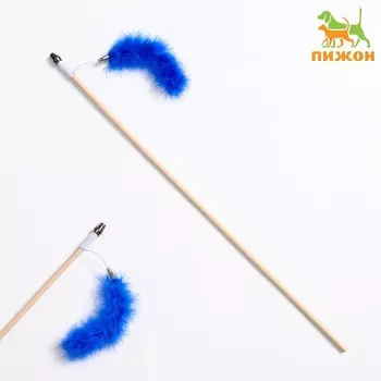 Дразнилка - удочка «Хвост» на деревянной палочке, микс цветов