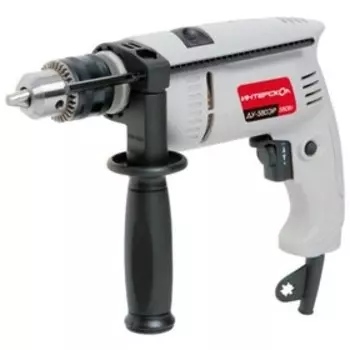 Дрель "ИНТЕРСКОЛ" ДУ-13/580ЭР, ударная, 580 Вт, 2800 об/мин, 45000 уд/мин, ЗВП 13 мм, реверс 47956