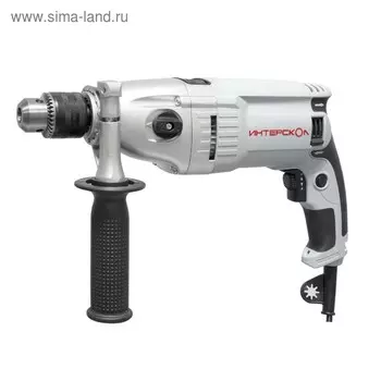 Дрель "ИНТЕРСКОЛ" ДУ-16/1050ЭР, ударная, 1050 Вт, 2 скорости, 2000 об/мин, 32000 уд/мин, ЗВП 47956