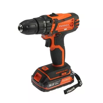 Дрель-шуруповерт аккумуляторная PATRIOT BR147Li, 14.4 В, Li-Ion, 2х2 Ач, 24 Нм, 1350 об/мин