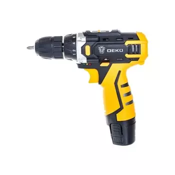 Дрель-шуруповерт DEKO DKCD12FU-Li Advanced, аккумуляторная, кейс, инструменты, 12 В, 2х2 Ач 967100