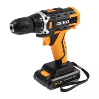 Дрель-шуруповерт Deko DKCD20FU-Li, 20 В, 1.5 Ач, Li-lon,32 Нм, 350/1350 об/мин