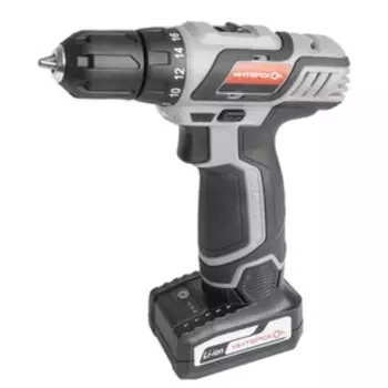 Дрель-шуруповерт "ИНТЕРСКОЛ" ДА-18ЭР, 18 В, 400/1400 об/мин, 2х1.5 Ач, Li-ion, 35 Нм, кейс