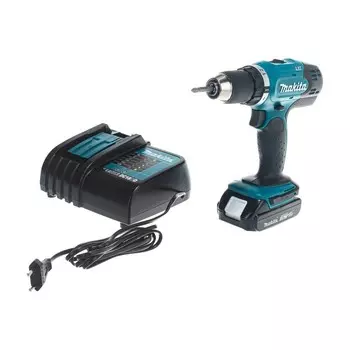 Дрель-шуруповерт Makita DDF453SYX5, 18 В, 1.5 Ач, Li-ion, 400/1300 об/мин, 42/27 Нм