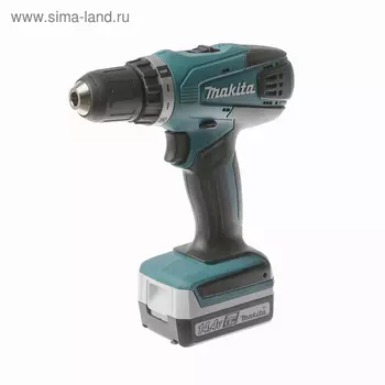 Дрель-шуруповерт Makita DF 347 DWE, 14.4 В,21.5АчLi-ion, БЗП-10 мм,0-400/0-1400 об/м