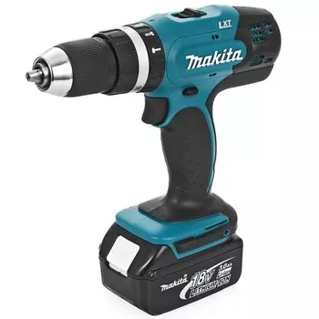 Дрель-шуруповерт Makita DHP453RFE, ударная, 18 В, 23 Ач, 400/1300 об/мин, 42/27 Нм, кейс