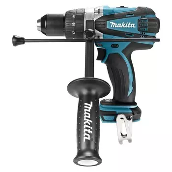 Дрель-шуруповерт Makita DHP458Z, ударная, 18 В, 400/2000 об/мин, 91/58 Нм, БЕЗ АКБ/ЗУ