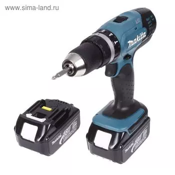 Дрель-шуруповерт Makita DHP 453 RFE, 18В,2х3Ач,БЗП-13мм,0-400/1300об/м