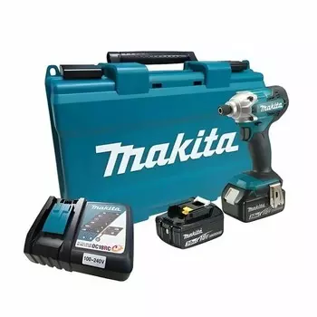 Дрель-шуруповерт Makita DTD156RFE, ударная, 18 В, 23 Ач, 2500 об/мин, 6-ти г 1/4", кейс