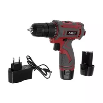 Дрель-шуруповерт Oasis ASB-12 S (J), 12 В, 350/1350 об/мин, 2х2 Ач, Li-Ion, 30 Нм, кейс