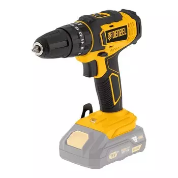 Дрель-шуруповерт ударная DENZEL CId=18-0 26136, Li-Ion, 18 В, 400 - 1500 об/мин, БЕЗ АКБ
