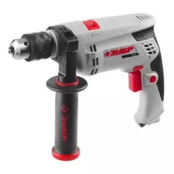 Дрель "ЗУБР", патрон 13 мм, реверс 0, 0-3000 об/мин, 0-48000 уд/мин, 580 Вт, ударная