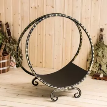 Дровница, 54х35х60 см, черный