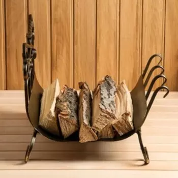 Дровница узорная с поддоном 46х38х46 см