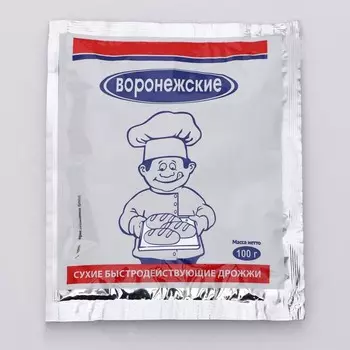 Дрожжи "Воронежские дрожжи" 100 г