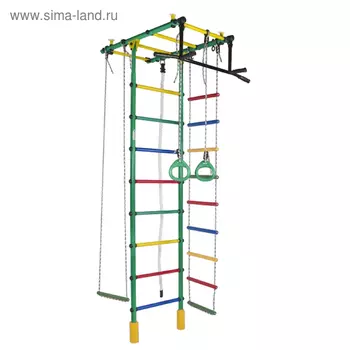 ДСК «Атлант», 1010 × 525 × 2350-2935 мм, цвет зелёный/радуга