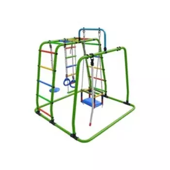 ДСК «Игрунок Т плюс», 1445 × 1440 × 1500 мм, цвет салатовый/радуга