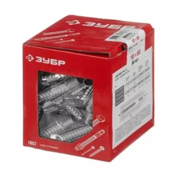 Дюбель металлический "ЗУБР" для газобетона, 10 x 60 мм, 80 шт.