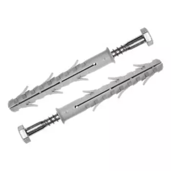 Дюбель рамный "ЗУБР", нейлон, в компл. с оцинк. шурупом, шестигр. головка, 10x80 мм, 50 шт. 546762