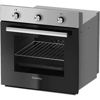 Духовой шкаф Darina 1U 1707 S, электрический, 50 л, класс А, чёрно-серебристый