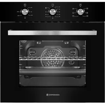 Духовой шкаф ESPERANZA OE6701 B, электрический, 67 л, класс А, черный