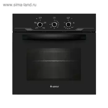 Духовой шкаф Gefest ДГЭ 621-01, газовый, 52 л, газ-контроль, гриль, чёрный