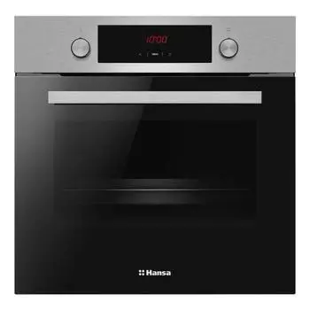 Духовой шкаф Hansa BOEI68411, электрический, 2900 Вт, 65 л, 8 режимов, серебристо-чёрный
