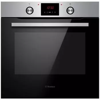 Духовой шкаф Hansa BOEI694501, электрический, 77 л, класс А, чёрно-серебристый