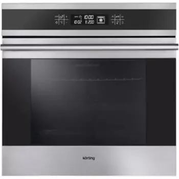 Духовой шкаф Krting OKB 9101 CFX, электрический, 64 л, класс А, гриль, серо-черный