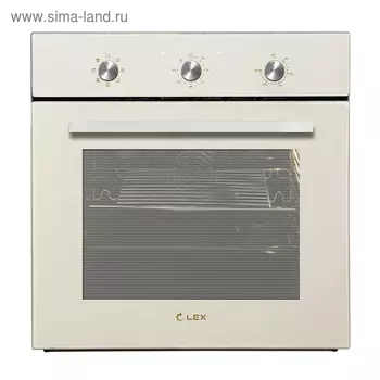 Духовой шкаф Lex EDM 070 IV, электрический, 60 л, класс А, бежевое стекло