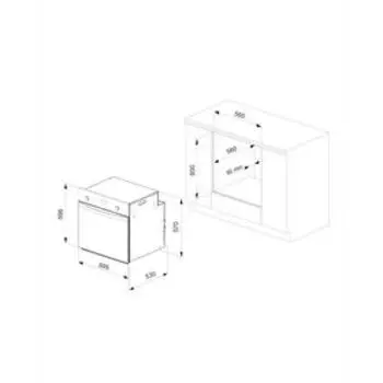 Духовой шкаф Lex EDM 070С IV, электрический, 58 л, класс А