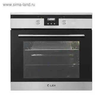 Духовой шкаф Lex EDP 092 IX, электрический, 60 л, класс А, черный/серебристый