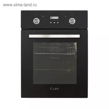 Духовой шкаф Lex EDP 4571 BL, 55 л, класс А, электрический, черное стекло