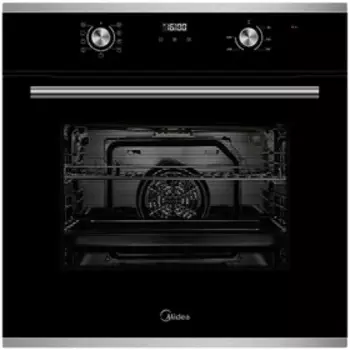 Духовой шкаф Midea MO 68111 X, электрический, 70 л, класс А, гриль, чёрный