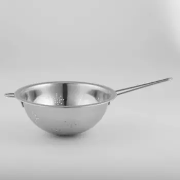 Дуршлаг Доляна «Индия», 2 л, d=24 см, длинная ручка, нержавеющая сталь