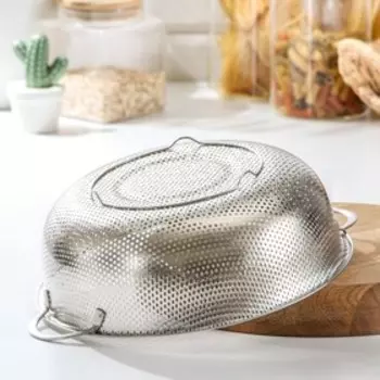 Дуршлаг Доляна «Марко», d=25.5 см, две ручки, нержавеющая сталь