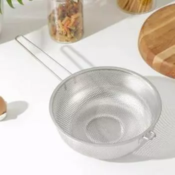 Дуршлаг Доляна «Марко», d=25 см, 43.5259 см, длинная ручка, нержавеющая сталь, хромированный