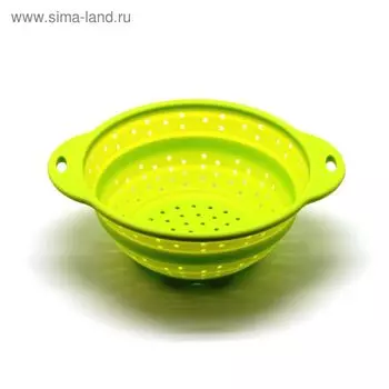 Дуршлаг складной Atlantis, цвет зелёный